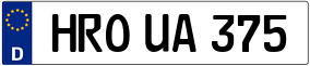 Trailer License Plate